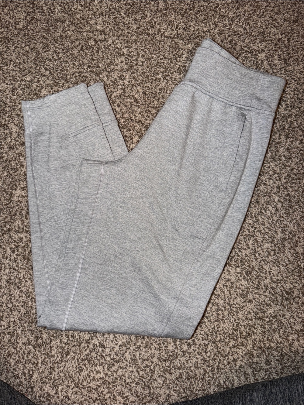 lululemon athletica Women's Light Heather Gray Jogger Track Pants